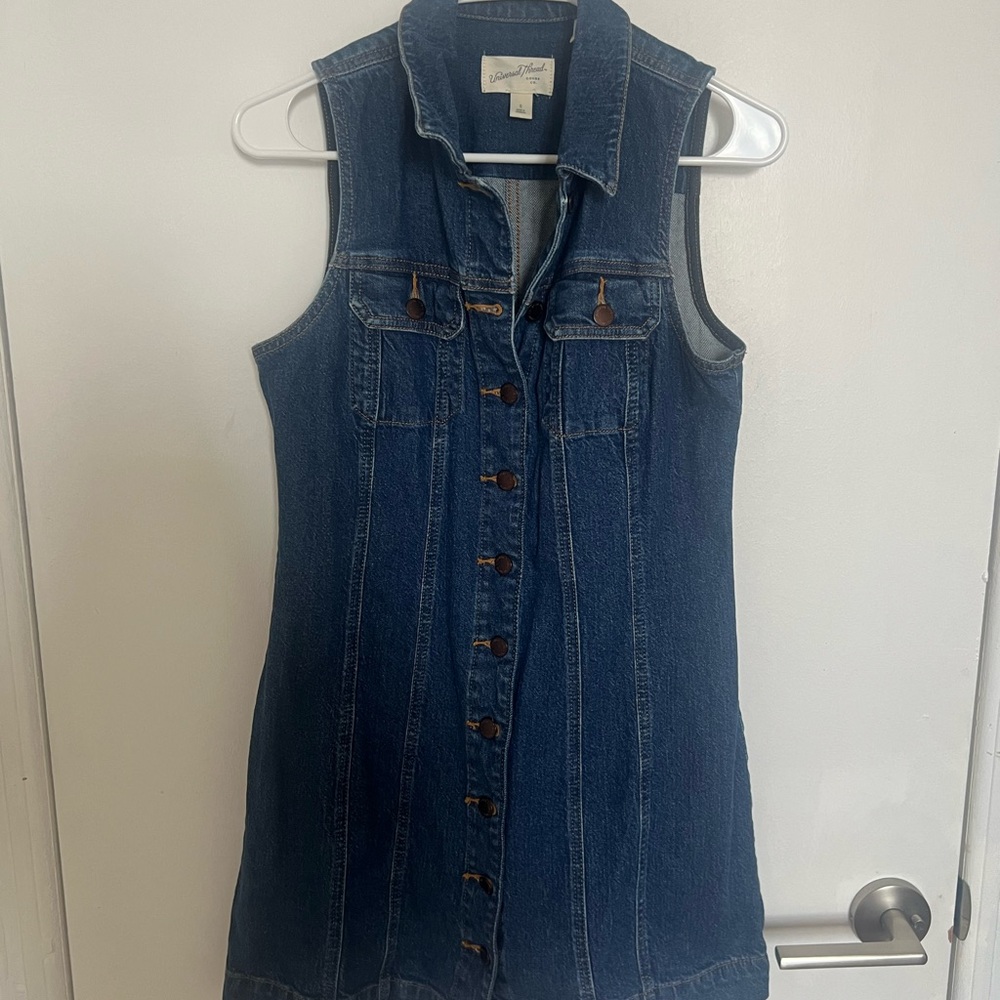 Universal Thread Denim Button-Down Dress Size S - image 2
